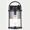 Vaxcel Winfield 1 Light Dusk to Dawn Matte Black Outdoor Wall Lantern Clear Cylinder Glass T0683 - alternate 5